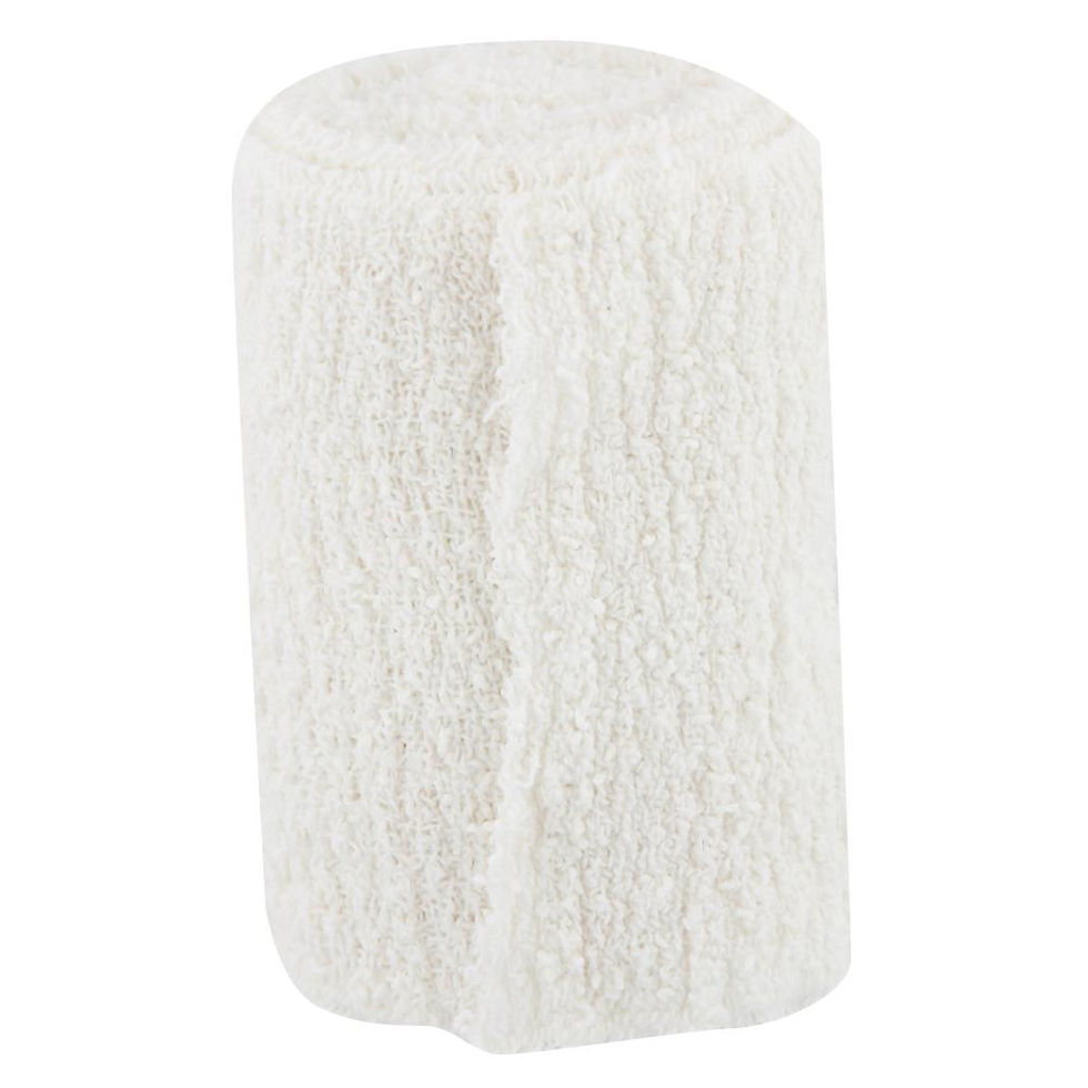 Thumbnail: BANDAGE CREPE COTTON WHITE NON-STERILE UNSTRETCHED BAREMEDICAL - 2309118