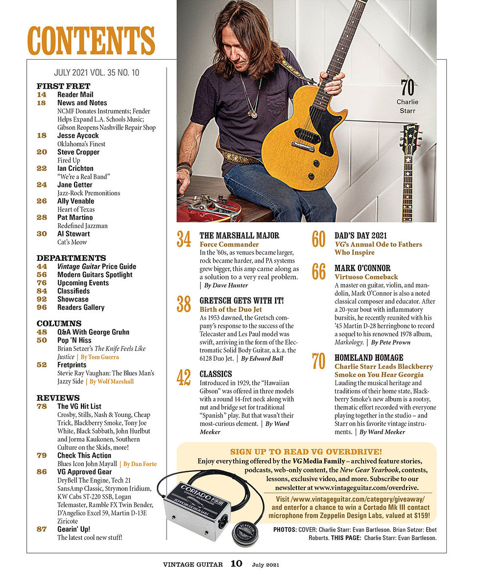 Miniaturbild: Vintage Guitar Magazin - July 2021