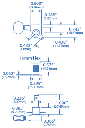 Miniaturbild: Golden Age Oval Knob 6-In-Line Tuners Nickel