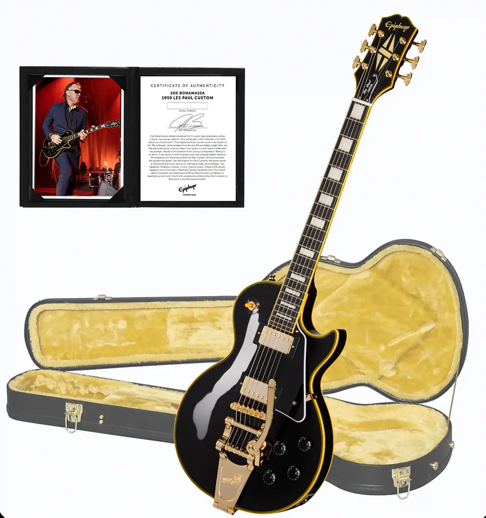 Miniaturbild: Epiphone Joe Bonamassa 1959 Les Paul Custom, Antique Ebony