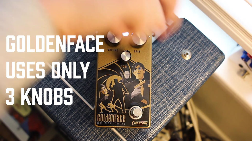 Thumbnail: EMERSON GOLDENFACE OVERDRIVE - Blue & White