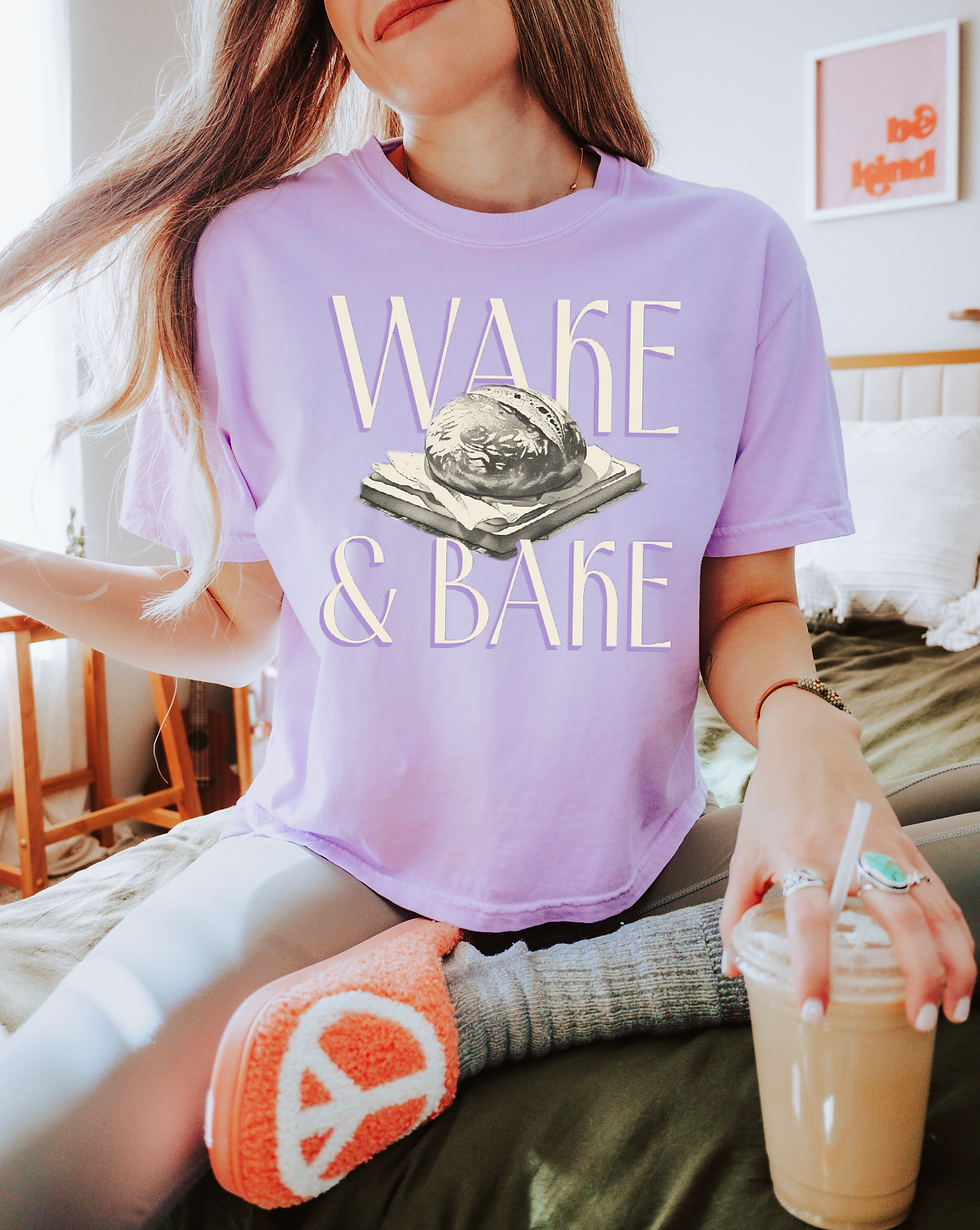 Sourdough Wake & Bake Cropped T-shirt
