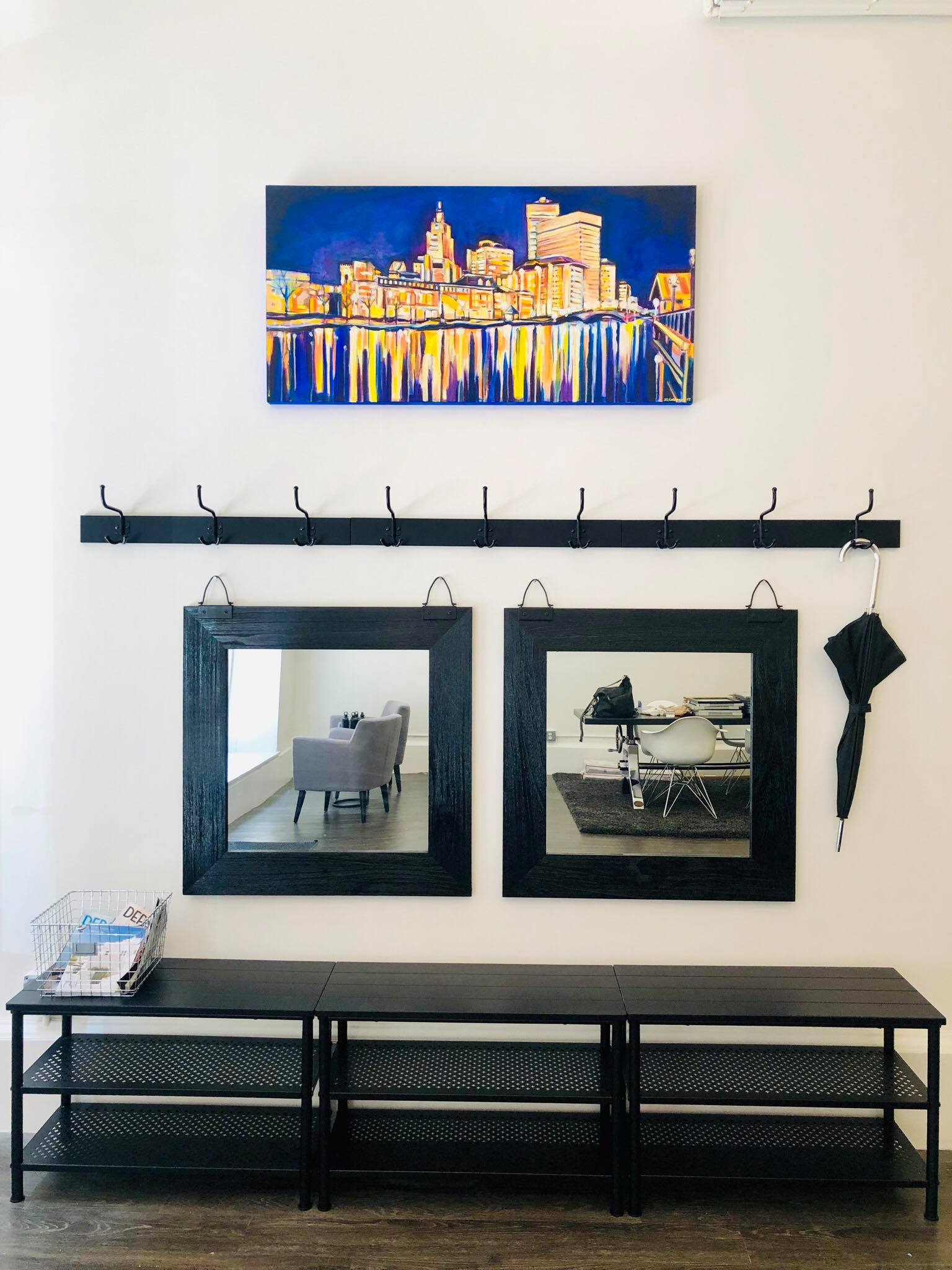 Providence Skyline Painting