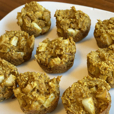    Vegan Pumpkin Apple Muffins