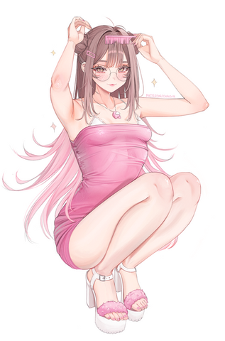 Illustration of original character Michi.