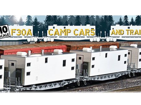 RAPIDO TRAINS: F30A Camp Cars and Trailers