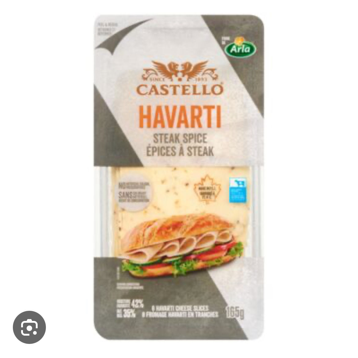Castello Havarti Steak Spice Cheese Slices 