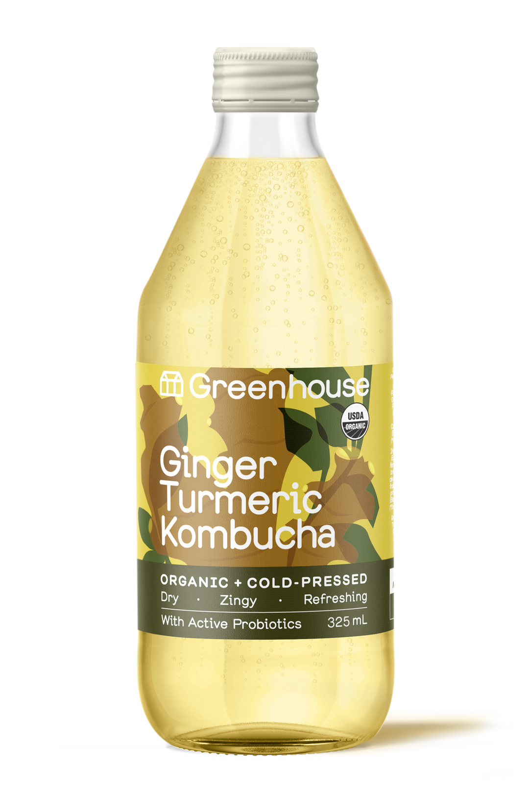 Greenhouse Ginger Turmeric Kombucha