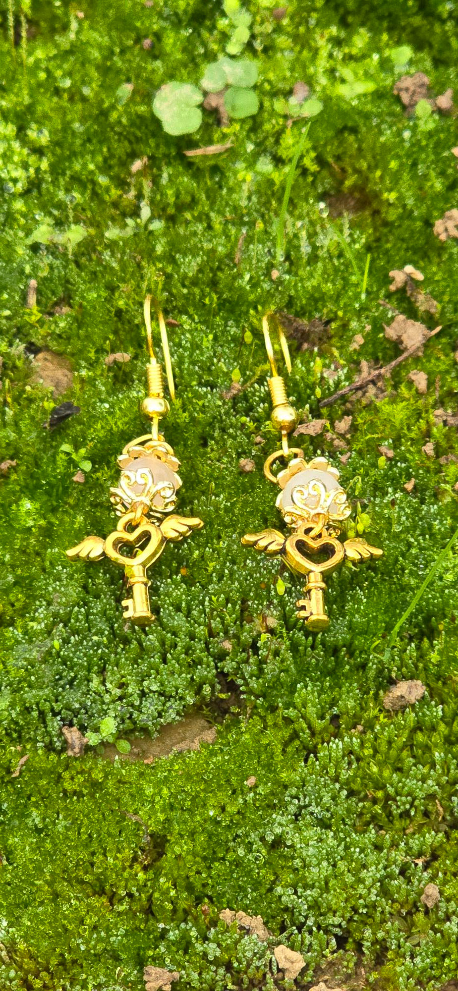 Boucles d'oreilles en quartz rose