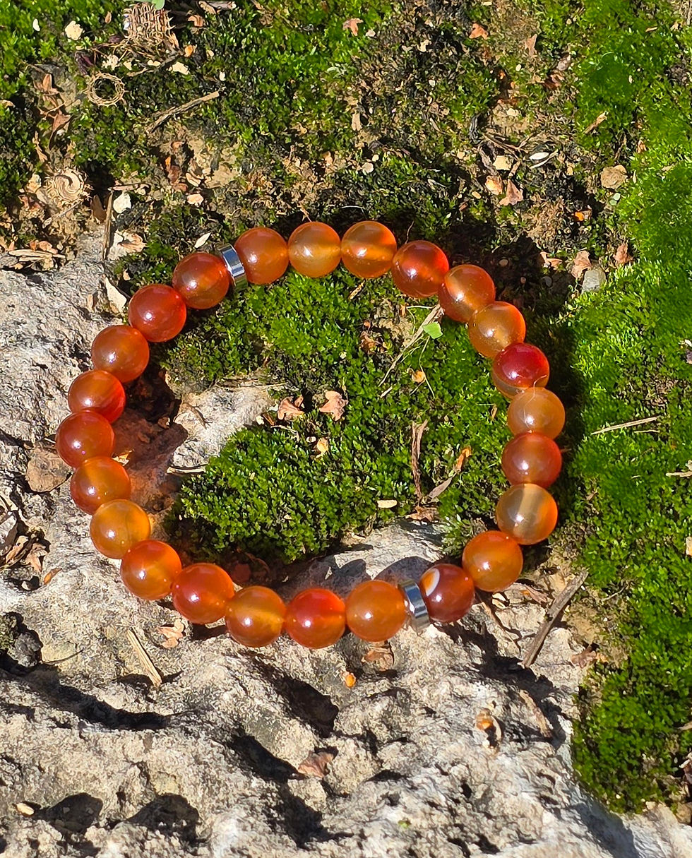 Bracelet en pierres naturelles de cornaline