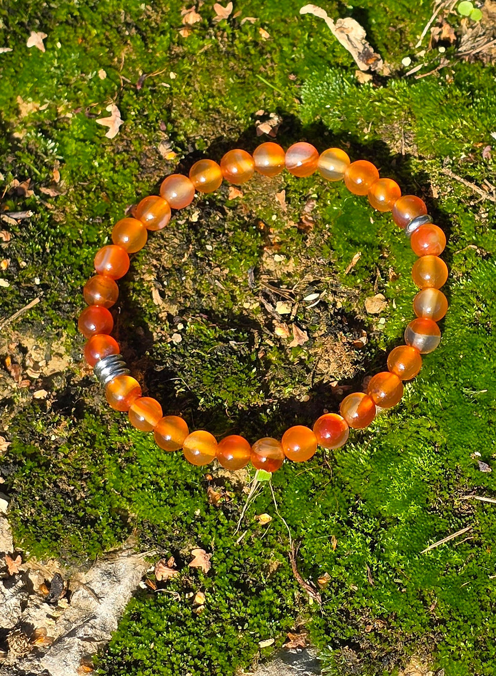 Bracelet en pierres naturelles de cornaline