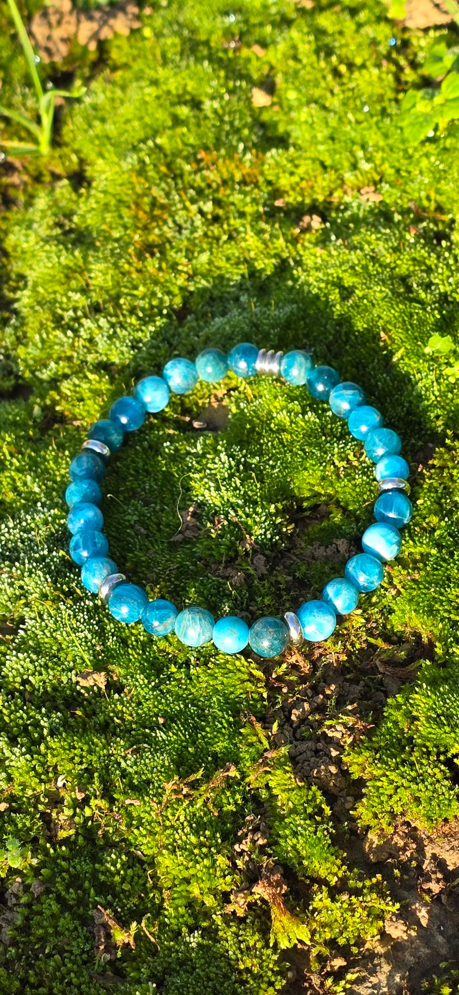 Boucles d'oreilles en apatite