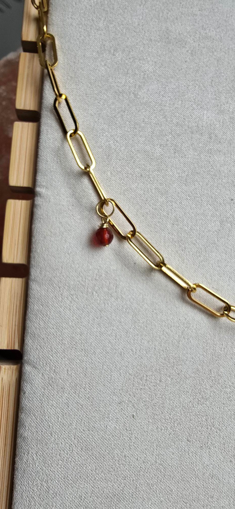 Miniature : Collier charms doré Flamme
