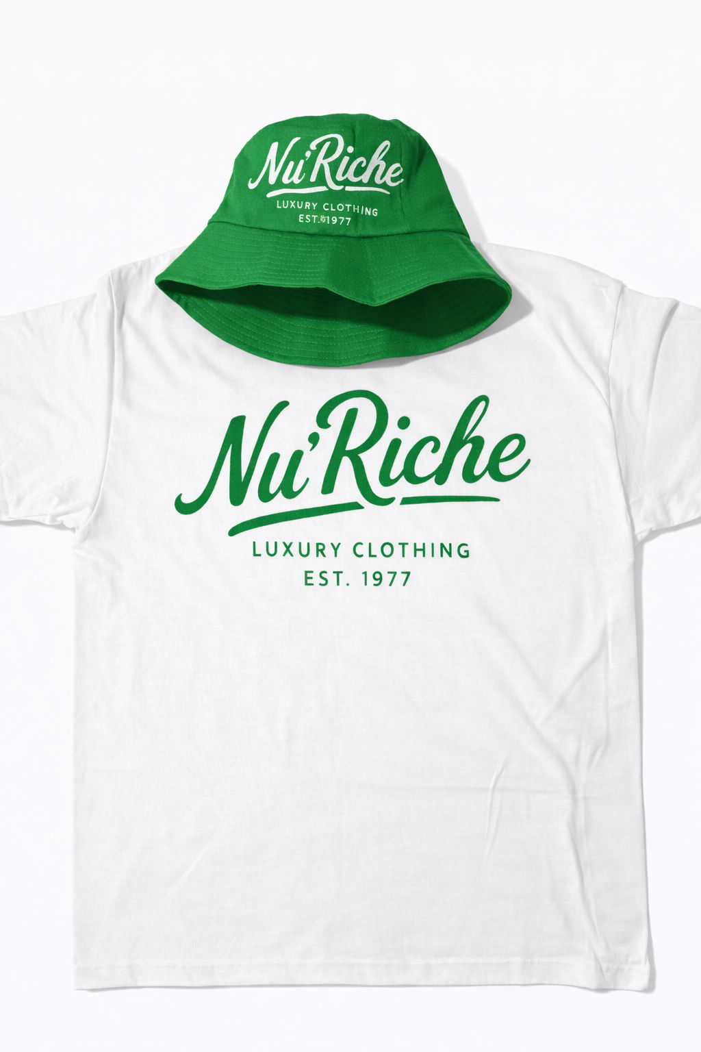 Classic Nu’Riche Tee and Bucket Hat 