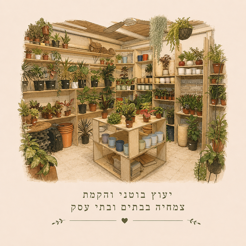 על עלה ופרח
סטודיו לצמחים לבית וללב
