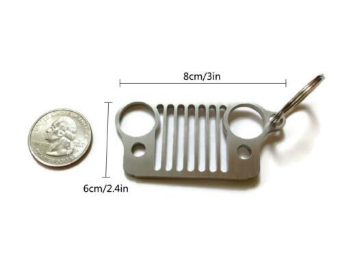 Thumbnail: Jeep Grill Stainless Steel Key Ring