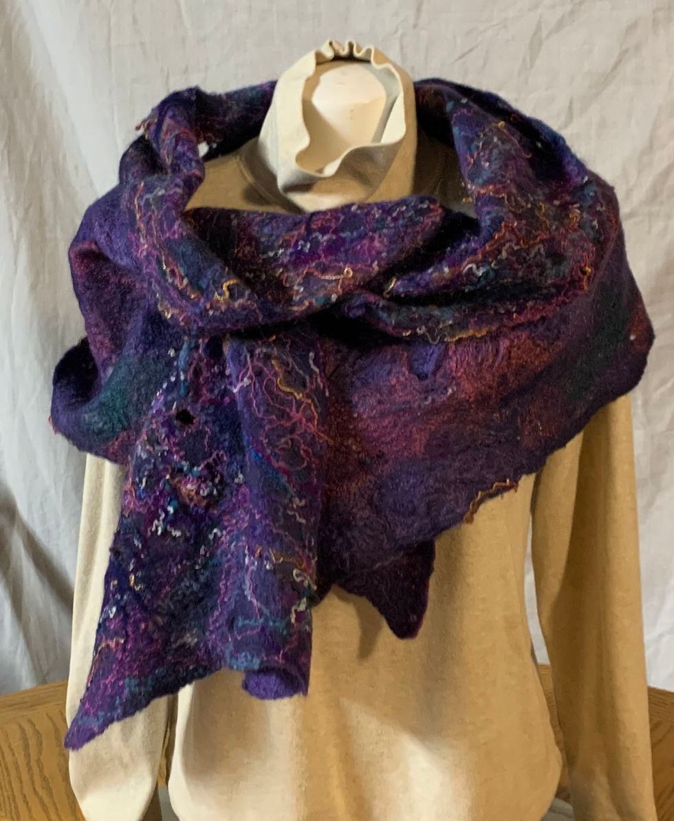 Thumbnail: Crazy Purple Shawl