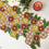Thumbnail: Handmade beaded spring table runner, colour flowers bed, 13x36inch