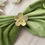 Thumbnail: Set of 6, Golden Flower napkin ring, thanksgiving and Christmas Gift