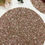 Thumbnail: Set of 4, Luxury beaded handmade placemat, peach gold and white beads and sequin