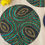 Thumbnail: Set of 4, Peacock feather, handmade beaded placemat, tablemat, 14 inch
