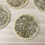 Thumbnail: Coasters set of 6, drink coasters, gold silver and white beaded coaster
