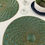 Thumbnail: Set of 4, Luxury Handmade beaded placemat, 14 inch, green charger plate