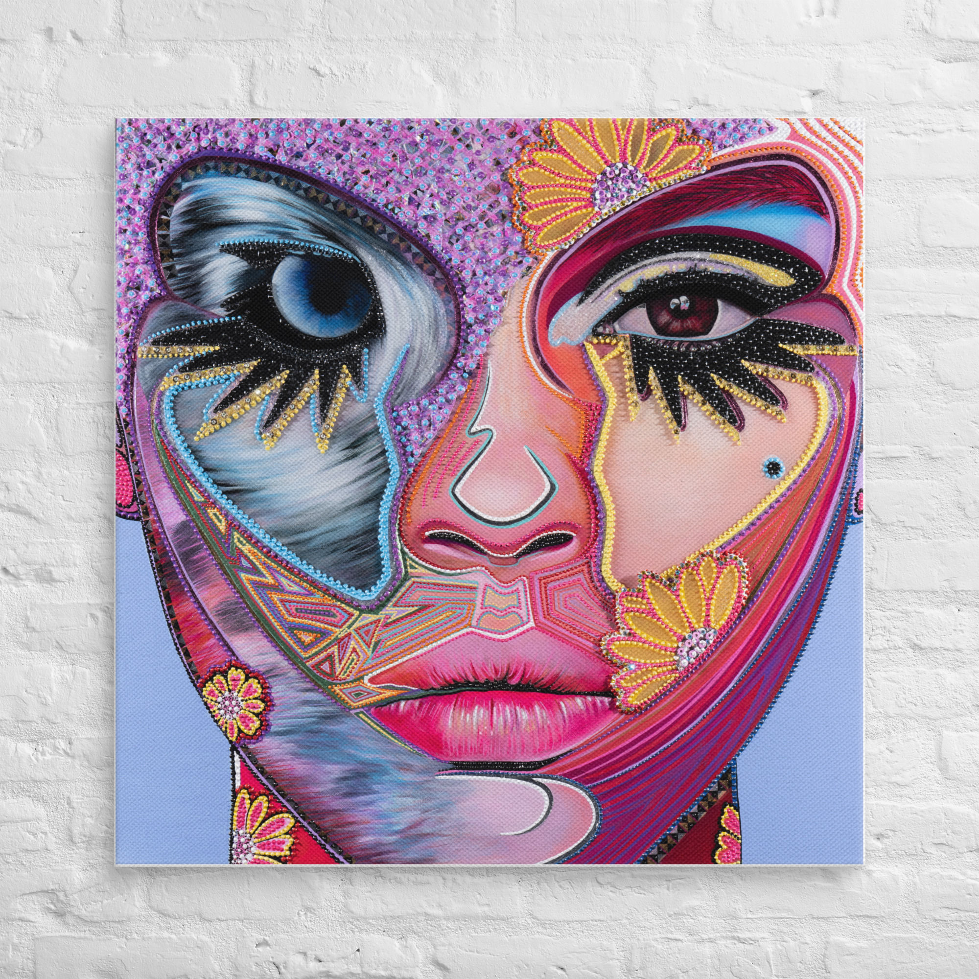 Feral Lash Canvas Art Print