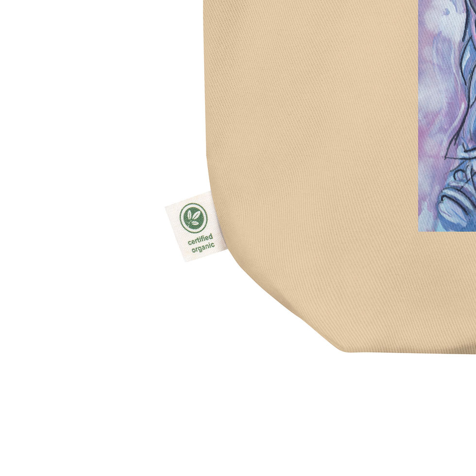 Thumbnail: Blue Miley Cyrus Fan Art Eco Tote Bag