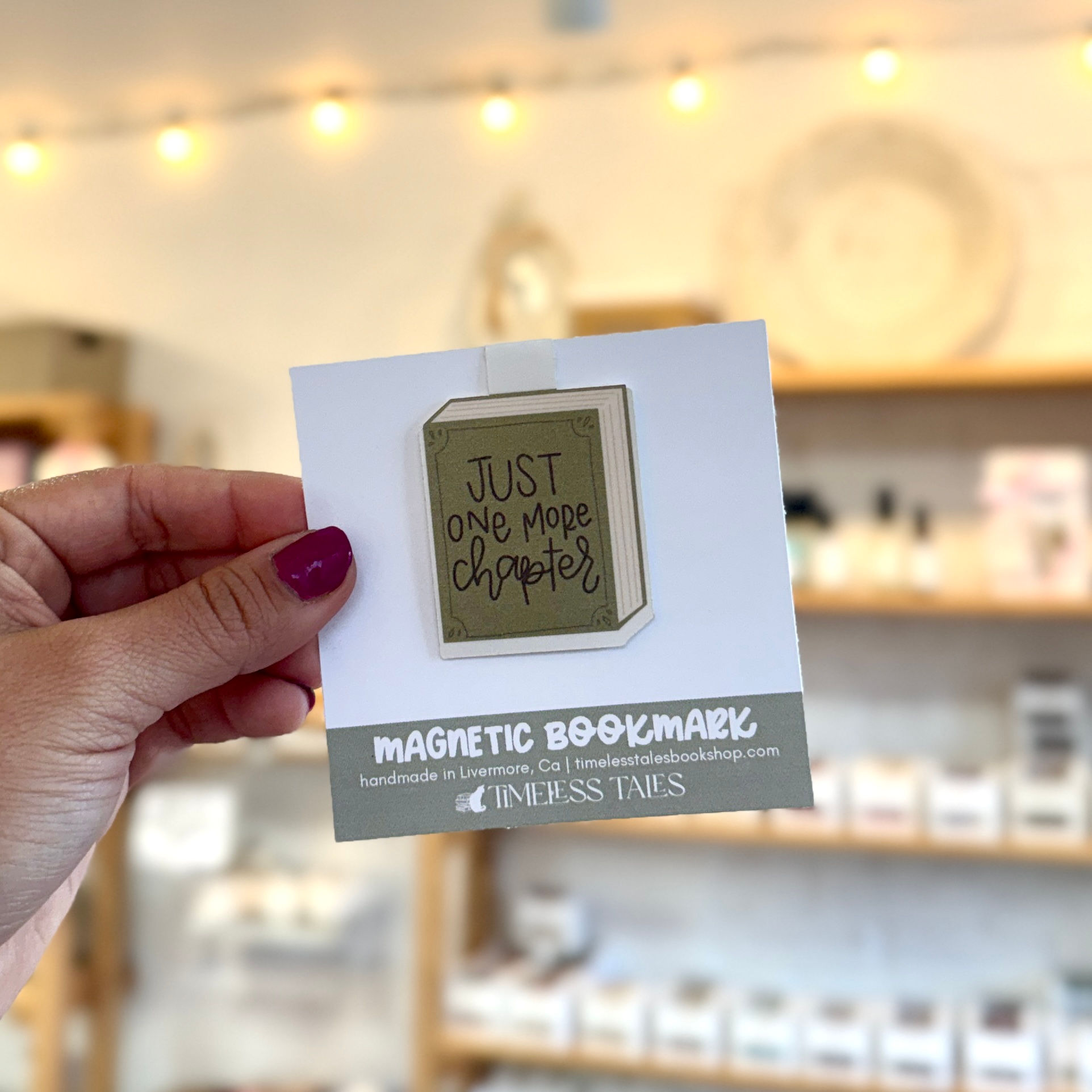 Just One More Chapter Magnetic Bookmark