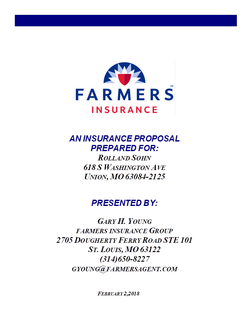 Personal Lines Proposal