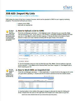 Import Lists