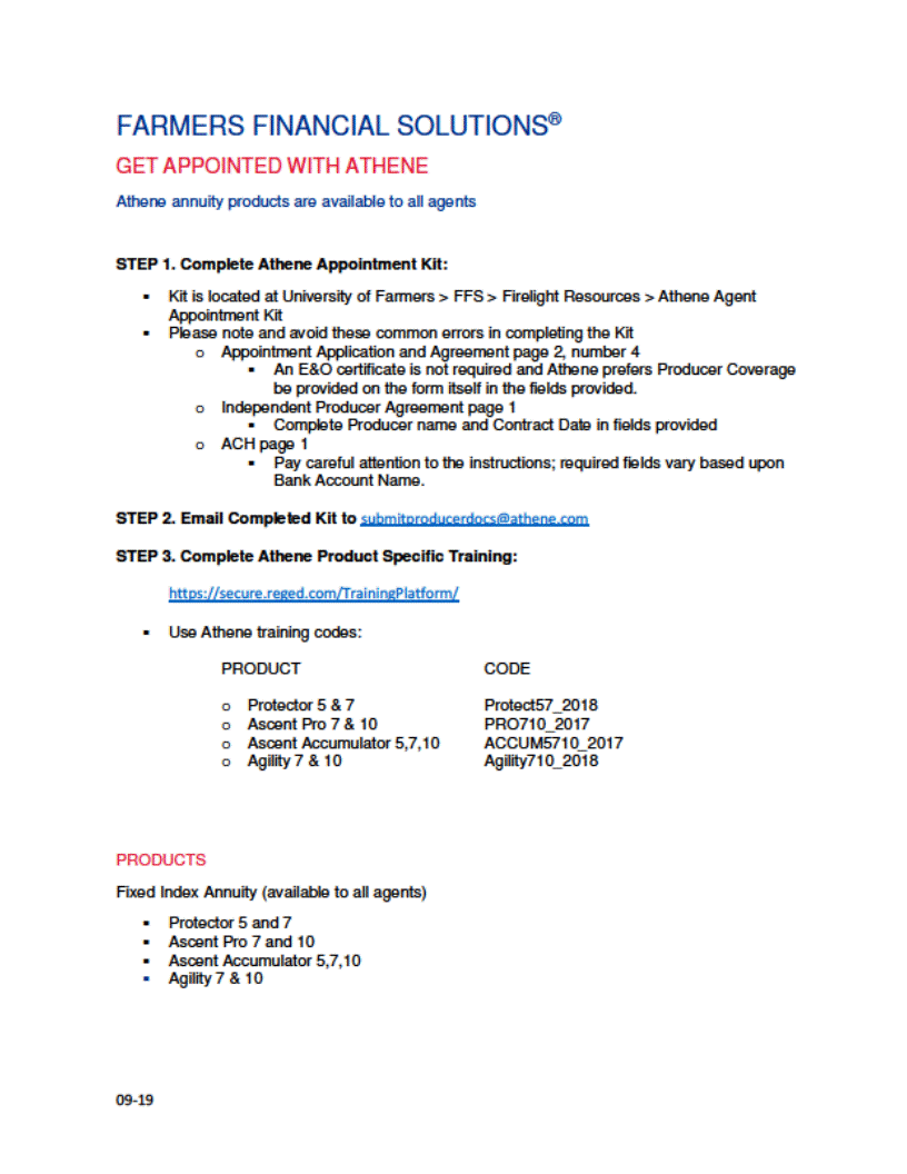Annuity Carrier - All Agents - ATHENE
