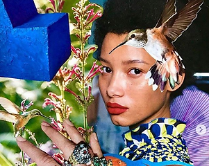 Collage Art- Butterfly Girl