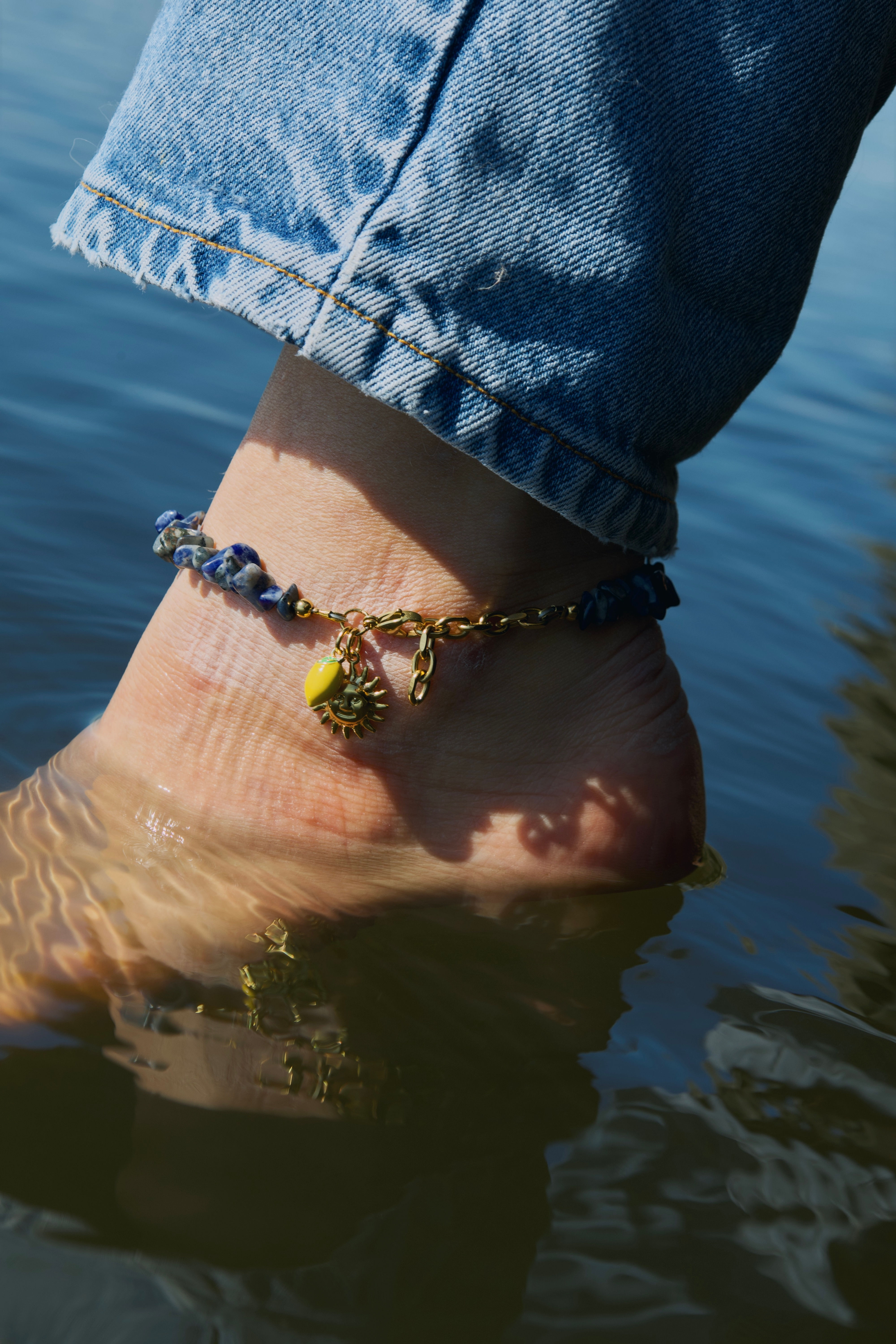 Bracelet de cheville Rainblue