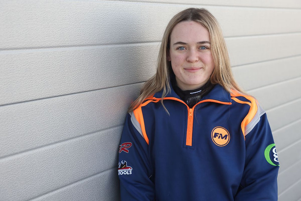 female formula racer Megan Bruce