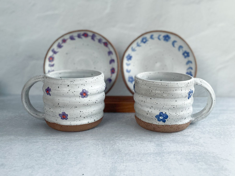 Thumbnail: Hand Painted Ripple Mug