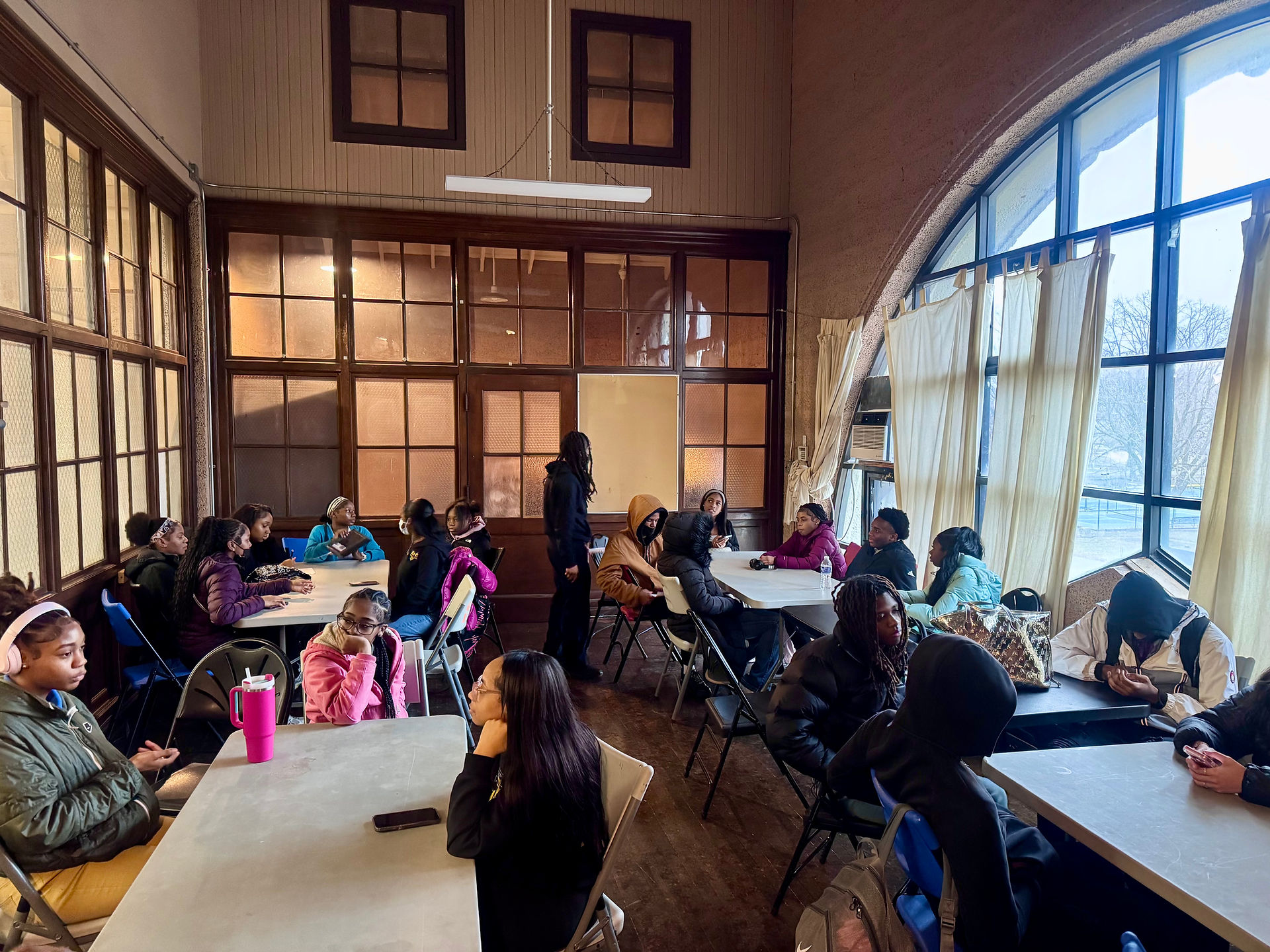 Young people leading a Chicago Emerging Stars community project or youth program