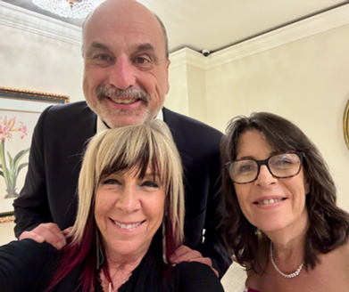 Enjoying family at Emily's wedding in Pasadena