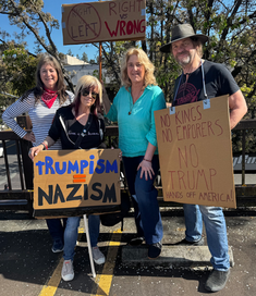 Nancy, Jane and Kent doing our part