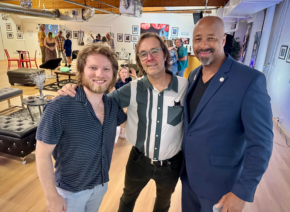 Max Schimm, John Arnst (Strange Daze) and Terry Sanders (Dylan Black Project) and now running for City Council in Santa Rosa - Vote Terry Sanders if you live in his district!