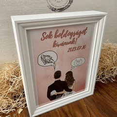 Egy ilyen kedves ajándék garantáltan különleges helyet foglal el a friss házasok szívében.