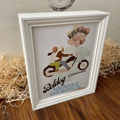 Motoros párodnak szeretnél kedveskedni házassági évfordulótokra? Ezzel a poszterrel garantált lesz az öröm.