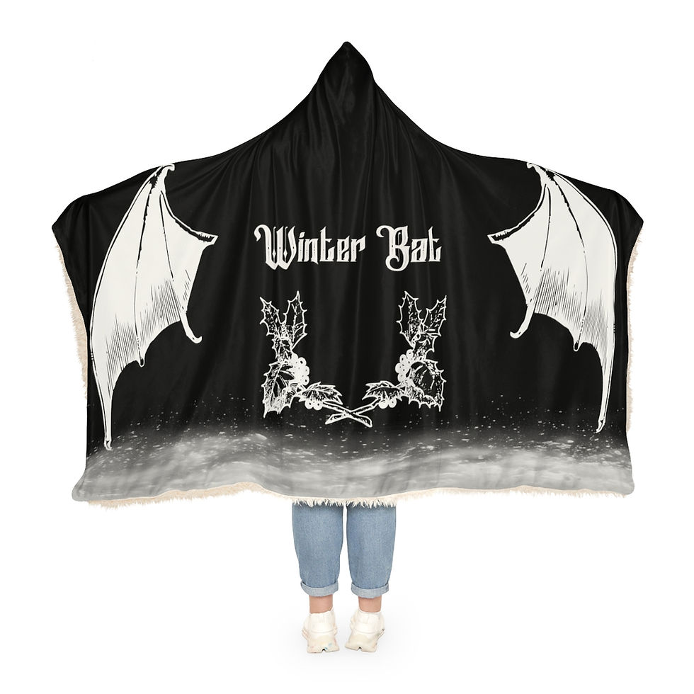 Miniaturebillede: Black Winter Bat Blanket