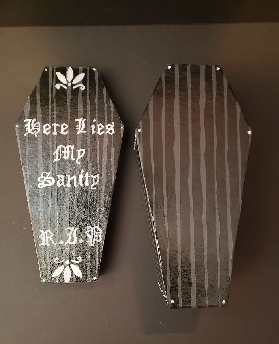 Thumbnail: "Here Lies My Sanity R.I.P." Coffin Box