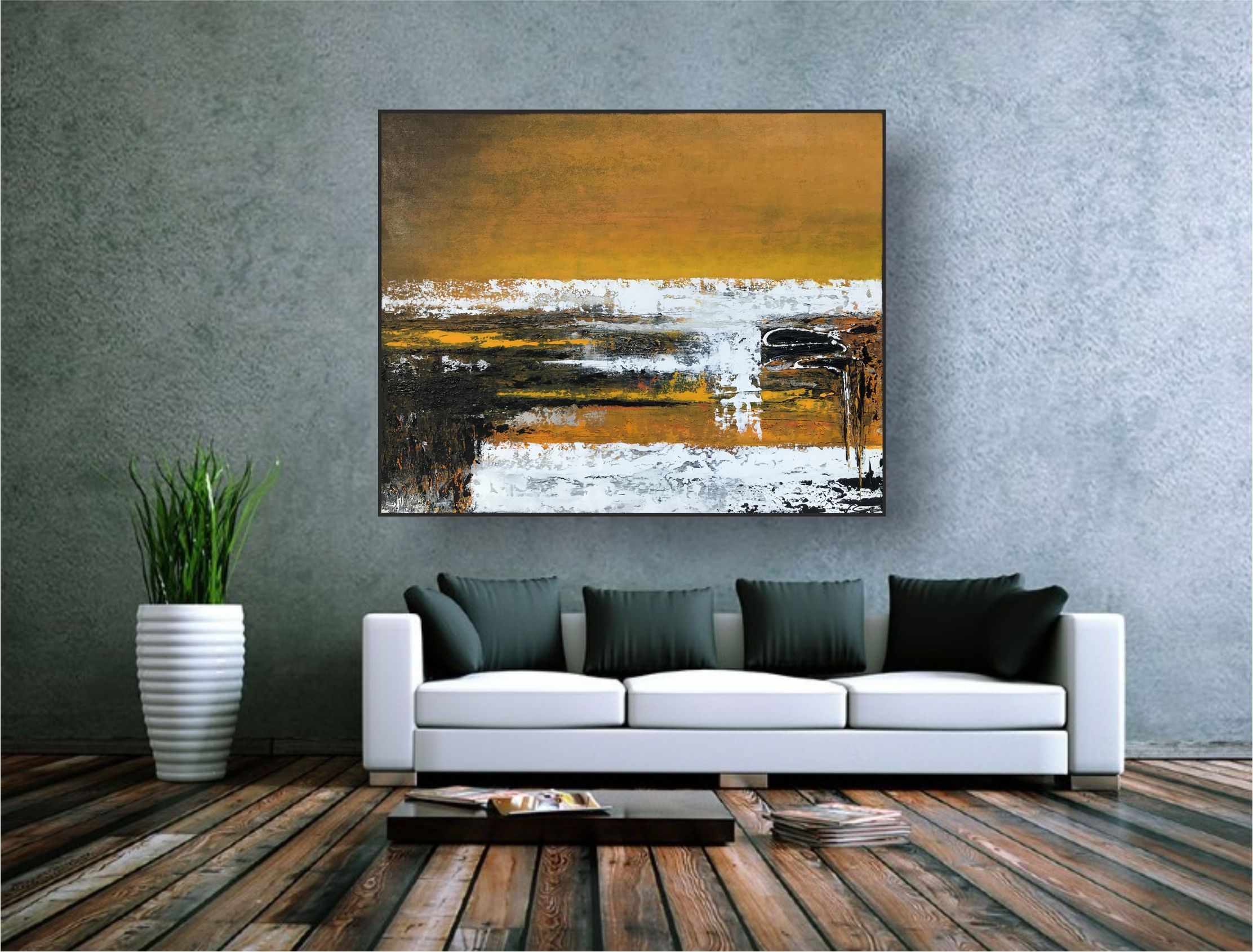 Acryl Gemälde 100x80cm "ARISE" Acrylbild Abstrakt, Modern