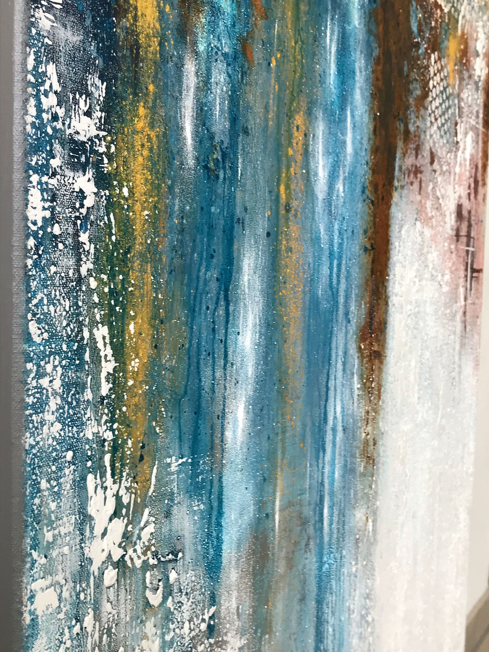 Miniaturbild: Acryl Gemälde  "CASCADE" 100x120x3,8cm "Auftragsgemälde"