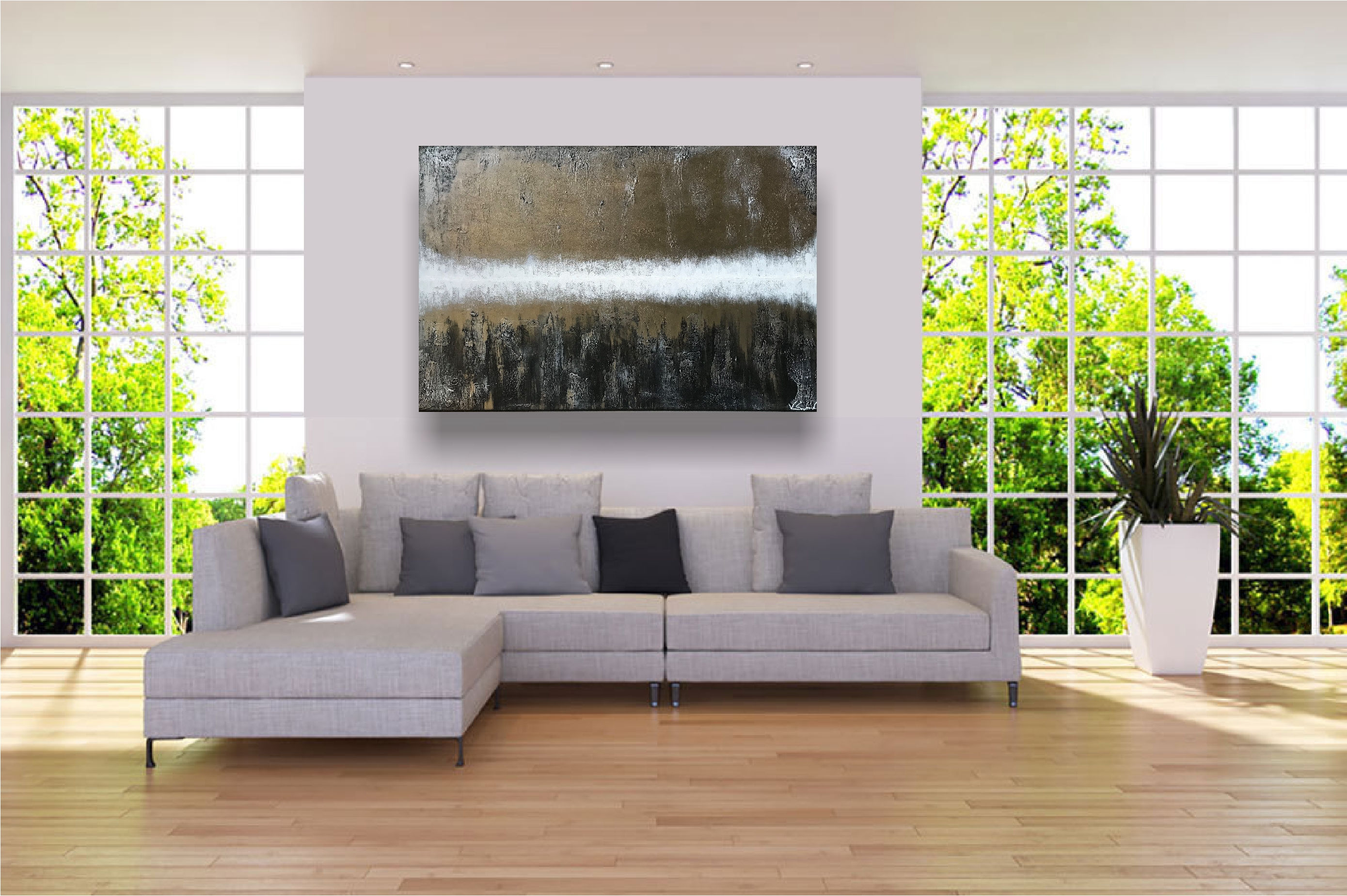 Kopie von XXL Acryl Gemälde "Light Rise UP" 160x120cm Abstrakt
