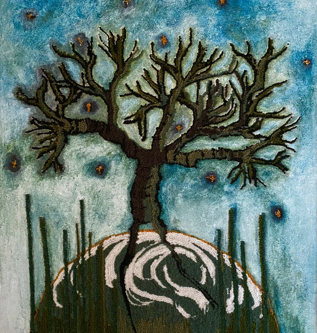 Dancing tree (2021) Tapestry -painting, take home scent