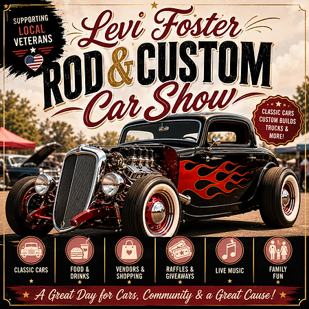 Explore classic cars, custom builds, local vendors, great food, and family fun while supporting local veterans at this exciting annual car show.